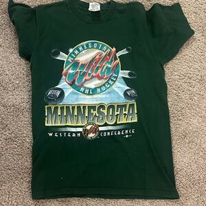 Minnesota Y2K Wild NHL Green T-Shirt